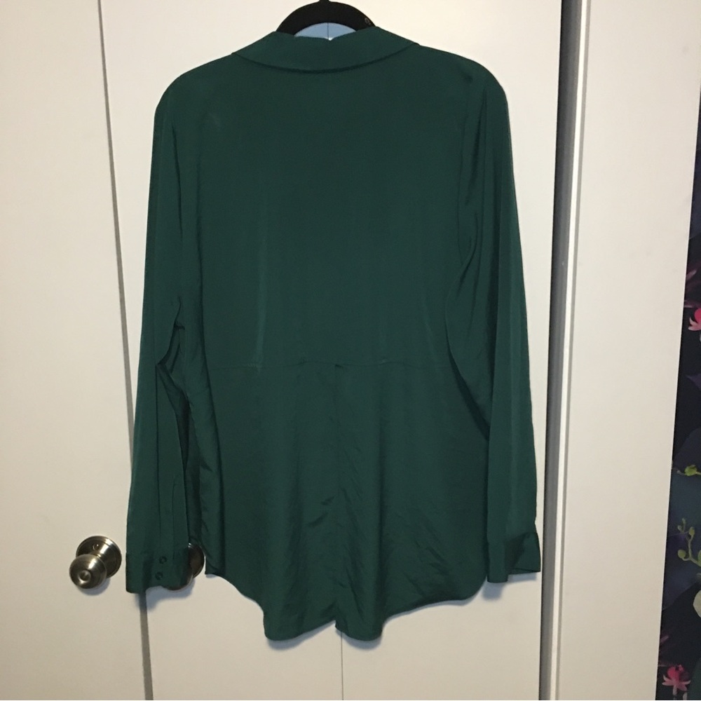 Lane Bryant Button Down Top With Split In The Bac… - image 5